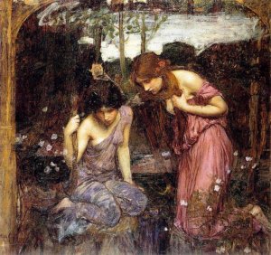 Nymphs finding the Head of Orpheus  study  1900